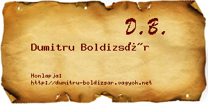 Dumitru Boldizsár névjegykártya